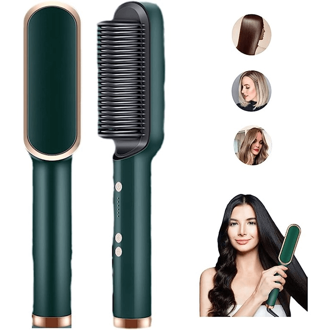 Escova Alisadora Elétrica 5 em 1 Bivolt Anti Frizz
