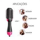 Escova Secadora 3 em 1 Alisadora com Ar Quente Bivolt